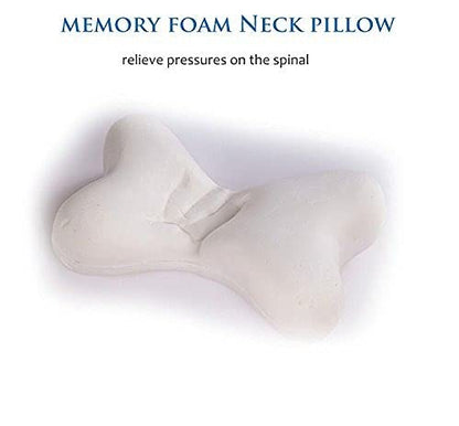 ORTHO BONE SHAPED CAR NECK PILLOW -BEIGE