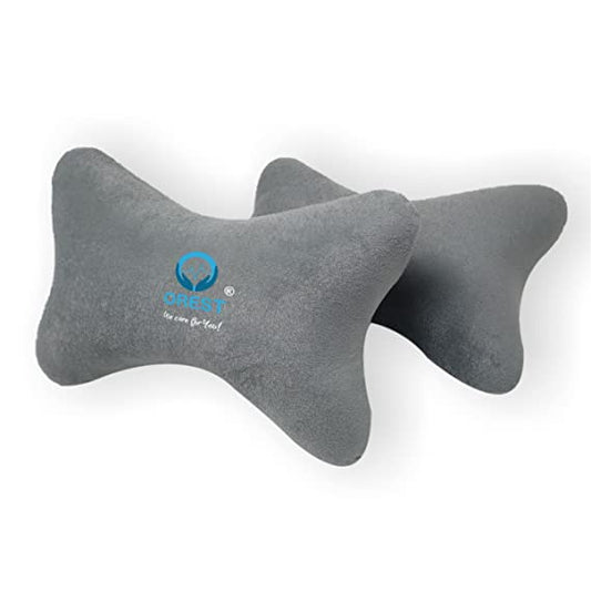 ORTHO BONE SHAPED CAR NECK PILLOW -GREY